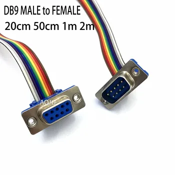 1BUC 20CM 50CM DB9 1M de sex MASCULIN la FEMININ CABLU D-Sub port serial conector adaptor rs232 com Cablu de Extensie