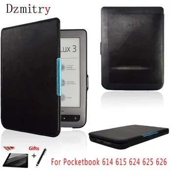 Pentru PocketBook 624 626 Acoperire de Bază touch Lux 2/3 eReader husă din piele pungă de PB:614 615 625 ebook Caz de protecție Coajă+Film+Pen