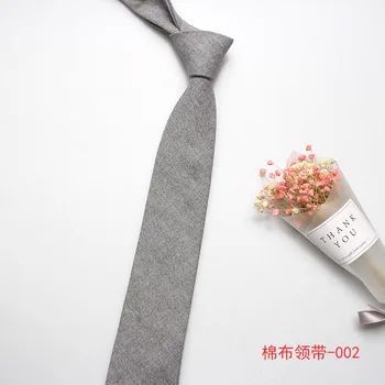 Linbaiway Barbati Slim Solid Cravata Casual din Bumbac Negru Legături de Gât pentru Om Slab Designer Îngust de Afaceri de Nunta Cravata Corbatas