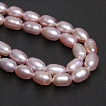 Naturale de apă Dulce Margele Perle de Cultură de Orez Forma Naturale, Perle pentru a Face Bijuterii DIY Brățară Colier 14
