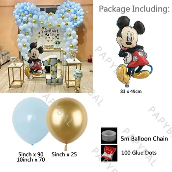 1Set Disney Mickey Mouse, Baloane Arcada Ghirlanda Kit Baby shower Petrecere de Aniversare pentru Copii Decor Consumabile Copii Cadou Globos