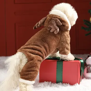 2022 mai NOU-de Crăciun Câine Haine de Iarna Cald Cașmir Crăciun Elan Hanorace Pentru Mediu Mic animal de Companie Caine/Pisica Bulldog Chihuahua .Etc