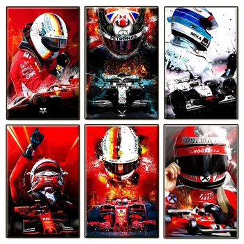 Clasic de Formula 1 Alternativ Postere si Printuri HD Imprimare Mașină Pictura Imagini de Artă Camera de zi de Decorare Perete Panza