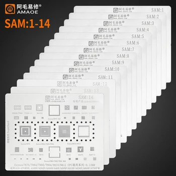 Amaoe SAM1-15 BGA Reballing Matrita Pentru Samsung A10-A70 A40S S10 S9 S8 S20 S21 S7 Nota 10 9 8 7 5 4 J1-J7 CPU RAM de Putere IC Cip