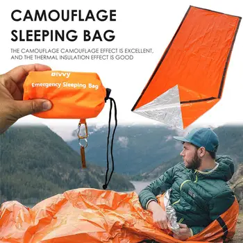 În Aer Liber De Urgență Sac De Dormit Impermeabil Izolare Aluminizată Primul Ajutor Ultralight Supraviețuire Termică Bivy Sac Pentru Camping