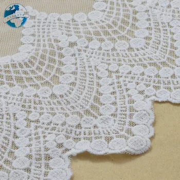 3yards 16,5 cm bumbac alb broderie dantelă franceză panglica dantelă ghipura material diy ornamente de tricotat cu urzeală, Accesorii de cusut#3324