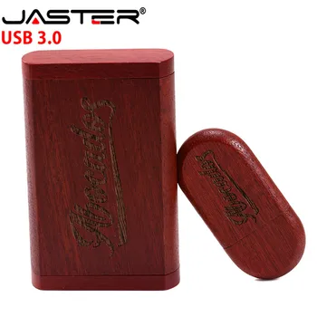 JASTER USB 3.0 lemn oval model +cutie clapetă usb flash drive 4GB 8GB 16GB 32GB 64GB pendrive video memory stick transport gratuit