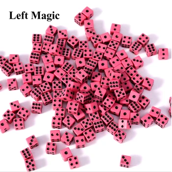 10 Buc Mini Zaruri (Dimensiune: 8cm) Trucuri Magice Roșu Galben Alb Verde Zaruri Recuzită Magie de Aproape de Scenă Concomitent Mentalism Magician