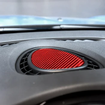 Fibra de Carbon Autocolant Pentru MINI Cooper JCW Unul F56 F54 F55 Car Styling Instrument Consola centrala de Evacuare a Aerului Interior Decorative