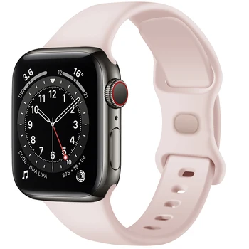 Moale Silicon pentru Apple Watch Seria 6 5 4 3 2 1 SE Fluture Incuietoare de Trupa Ceas pentru iWatch 38MM 40MM 42MM 44MM Curea