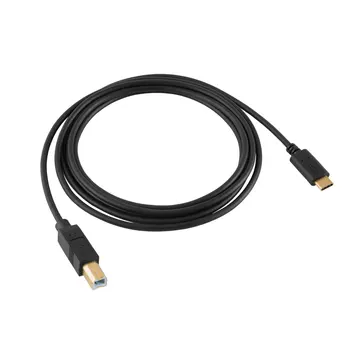 USB-C to USB B Cablu de Imprimantă 6.6 Metri, JORINDO USB 2.0 Tip C la Tipul B prin Cablu, Compatibil MacBook Pro, HP, Canon, Brother, Epson