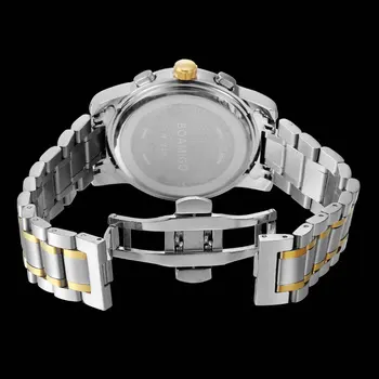 BOAMIGO Brand de Lux Sport Cuarț Ceas pentru Bărbați din Oțel Inoxidabil Ceas Curea Multi-culoare de Moda Populare de sex Masculin ceas