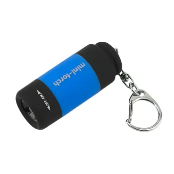 1buc Portabil Mini Breloc Lanterna de Buzunar USB Reîncărcabilă Lanterna Lumina Lămpii de 0,5 W 25Lm Multicolor Mini-Lanterna cu Ridicata