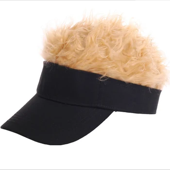 SUOGRY Hot Nou Moda Camo Șapcă de Baseball Fals Fler de Păr Parasolar Pălării Copii Peruca Peruca Amuzant Pierderea Parului Cool Cadouri Capac de Golf