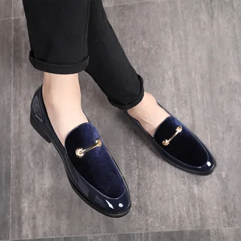 2021 Moda a Subliniat Toe Pantofi de costum Barbati Mocasini din Piele de Brevet Pantofi Oxford pentru Barbati Formale Mariage Pantofi de Nunta zapatos Hombre