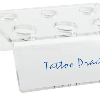 Plastic Tatuaj Cerneală Pigment Ceașcă Titularul Stand 6 Găuri Raft Rack Tatuaj Consumabile