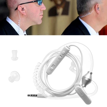New New 3.5 mm In-Ear Anti-Radiatii pentru Căști Aer de Primăvară Conductă Cu Microfon Pentru Telefon Inteligent