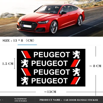 4BUC clanța Autocolant Oglinda Decor Corp Viniluri Decalcomanii Pentru Peugeot 107 108 206 207 308 307 407 508 2008 3008 RCZ