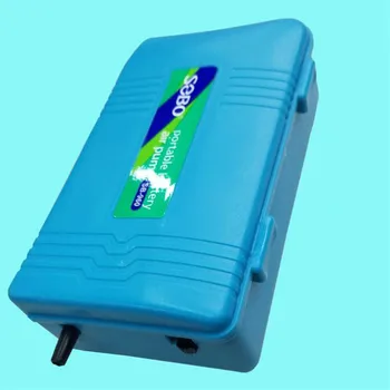 1buc Ultra Silent Pompa de Aer Acvariu Rezervor de Pește Singură Priză de Oxigen Pompa de Pompa de Aer Uscat Baterie Operate Aerator Compresor