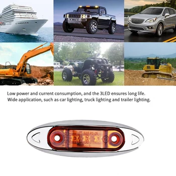10BUC 12V LED 24V LED-uri Laterale Lumini de poziție lumini de Parcare Camion caravana Camion Galben Trailer Lumina Camion de jucărie Accesorii