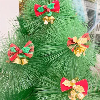 Decor de crăciun DIY Panglică Bell Arc pentru Decorare Pom de Crăciun Ornamente de Pom de Crăciun Decorare Arc Cadou de Anul Nou Arc