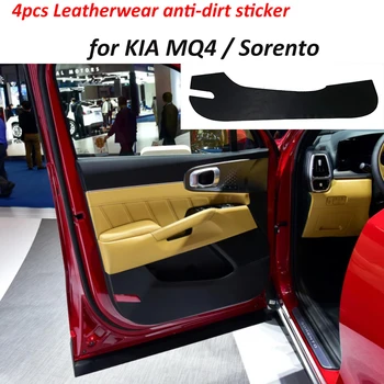4buc Marochinarie anti-murdărie autocolant piele pentru Kia MQ4 Sorento Motors Corporation usa anti-kick film protector