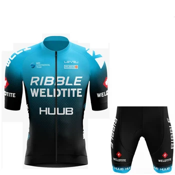 2021 Om de Vară HUUB Echipa de Ciclism Jersey Set MTB Cursa de Ciclism de Îmbrăcăminte Maneci Scurte Ropa Ciclismo în aer liber, Bicicleta Uniformă