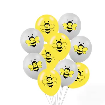 Albine Petrecerea De Ziua Decoruri Tacamuri De Unica Folosinta Trusa De Albine Galben Negru Polka Dot Baloane Aniversare Pentru Copii Bee Baby Shower Consumabile