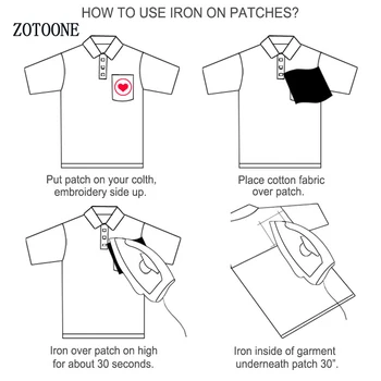 ZOTOONE Fulger Patch pentru Îmbrăcăminte de Fier pe Brodat Cusut Aplicatiile Drăguț Coase pe Materialul Insigna DIY Accesorii de Îmbrăcăminte Cadou G