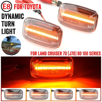 Pentru Toyota Landcruiser 70 80 100 Seriile 1998-2007 Dinamic Amber LED-uri Auto de poziție Laterale de Semnalizare Secvențială de Semnalizare Lumina