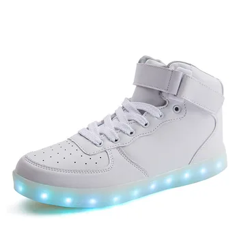 Vara noi cu LED-uri de mare gasca emițătoare de lumină pantofi de încărcare usb lumina colorate, pantofi de moda cuplu magic inserați codul lumina de noapte pantofi