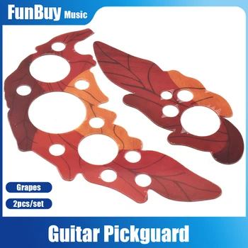 2 buc/set Frunze de Struguri Gaura Decor Chitara Acustica Pickguard pentru Ovation Stil de paza Alege Stick Adeziv pe Spate pentru Chitara Folk
