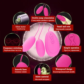 Puternic Vibratoare Duble Ou Glonț Multispeed Control de la Distanță Stimulator Clitoris Silicon Adult Sex Jucării, Produse pentru Femei