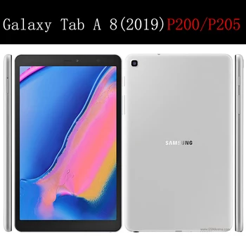Mătase Tableta caz pentru Samsung SM-P200 SM-P205 din Piele funda Trifold Maneca Stand Solid cover pentru Galaxy Tab 8 2019 Cu S Pen