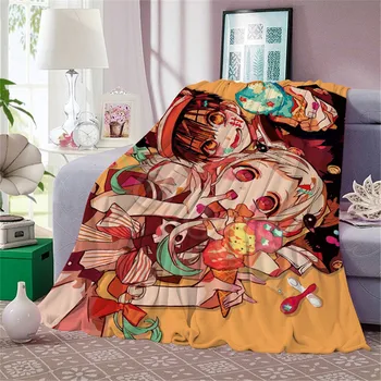 CLOOCL Anime Toaletă Legat Hanako kun Pătură Flanel Moale Pătură Caldă Tipărite Cuverturi de Pat Acoperi Canapea, Birou de Turism Pătură