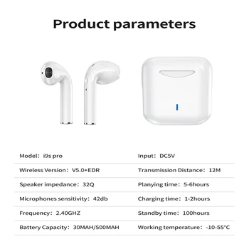 Noi I9PRO TWS Bluetooth 5.0 Căști fără Fir TWS Earburds Sport in-Ear Stereo Wireless Căști setul cu Cască pentru toate telefoanele inteligente