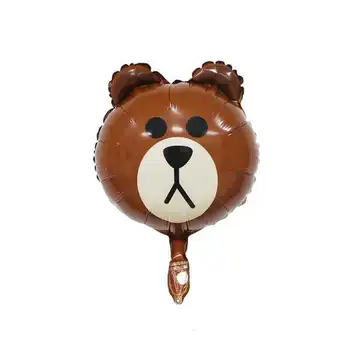 Mini Baby shower Animale Mici Urși Petrecere coroana Folie de Aluminiu Baloane pentru Copii Jucării pentru Copii Petrecere de Ziua Decor