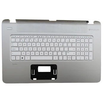 Folosit CA Tastatura HP PAVILION 17-F 17Z-F 17-F001DX 17-F010US Laptop zonei de Sprijin pentru mâini Capacul Superior Argintiu Negru