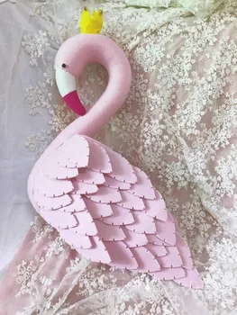 Fata de Camera de Decorare 3D Capetele de Animale Împăiate Swan Flamingo Capul Agățat de Perete Decor Pentru Copii Pepinieră Decor Dormitor