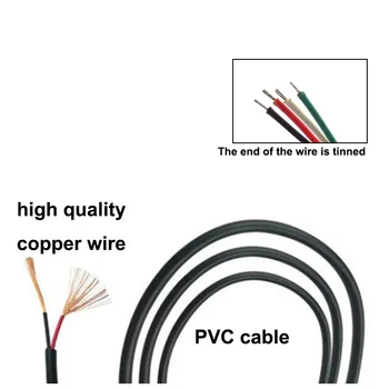 30CM 1M 3.5 mm cu 3 Poli 4 Poli Jack DIY Casti Cablu AUX pentru Căști de Reparare Inlocuire Cablul de Sârmă DIY