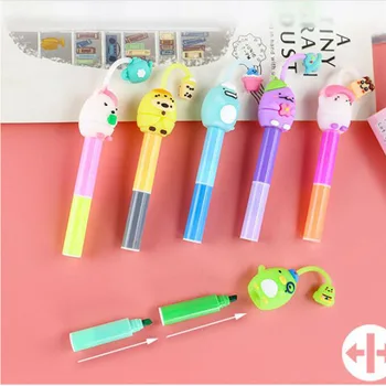 12 cutie/lot Mini Sumikko Gurashi Animale de Evidențiere Drăguț 12 Culori Desen Pictura Arta Marker Școală de furnizare Papetărie cadou