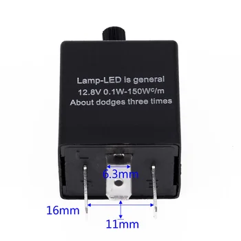 Electronice Releu Flasher LED Pentru lumina de semnalizare 0.1 W-150W.c/m, 12 v Lampe 3-pin Fahrzeuge