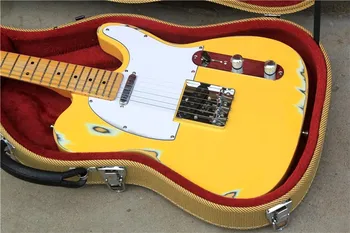 2018 noi de-a 60-a aniversare serie grele diamant galben de relicve culturale Jeff Beck TL chitara electrica, toate artificiale chitara cultura