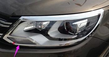 Chrome Frontal lumină de lampă capac 2 buc Pentru Volkswagen pentru VW Tiguan 2013