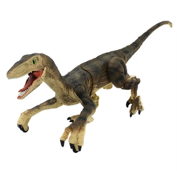 RC Dinozaur Jucării de Simulare de Animale de la Distanță de Control Electric Dino Velociraptor de Iluminat Hohote Copii animale de Companie de Baieti Copii Cadouri