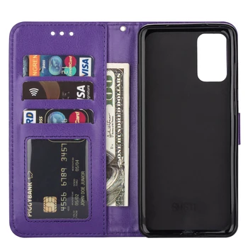 Flip Portofel Caz pentru Samsung Galaxy A32 A52 A72 A31 A12 5G A51 A71 A50 A20 A30 Piele Coque Culoare Solidă Slot pentru Card Complet Capacul
