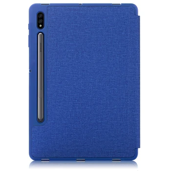 Ultra Slim Manget din Piele de Caz pentru Samsung Galaxy Tab S7 FE Flip Cover T736 T730 Auto Sleep Wake UP Smart Cover cu Creion Slot