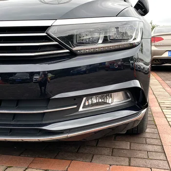 Pentru Volkswagen VW Passat B8 Variant Ceață Față Lumina de Cadre Capac Ornamental de Curse Autocolant Grila 2016 2017 2018 2019 Negru Lucios ABS