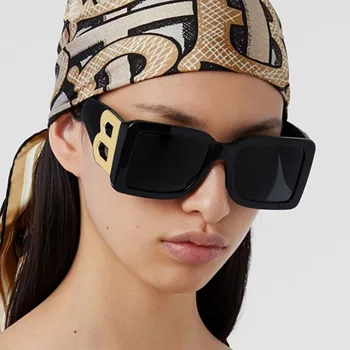 Supradimensionat ochelari de Soare pentru Femei Barbati Moda Retro Pătrat de sex Feminin de sex Masculin de Conducere Auto de Călători Plaja Ochelari Mari UV400 Ochelari de Nuante