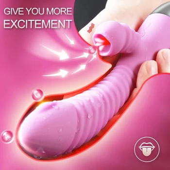 HaoQi Dildo Vibrator pentru Femei 30 Moduri de Vibrare 45℃ încălzire Vagin Masaj Clitoris Stimularea Mașină de Sex Feminin sex toy